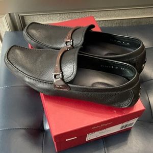 Black loafers